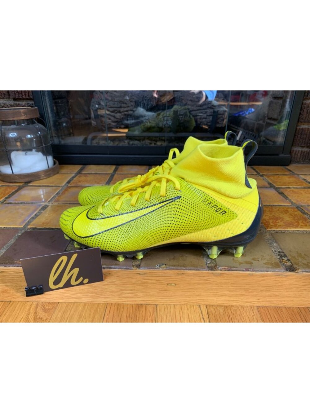 Mens 10.5 Nike Vapor Untouchable Pro 3 “Opti Yellow” Athletic Football Cleats 91